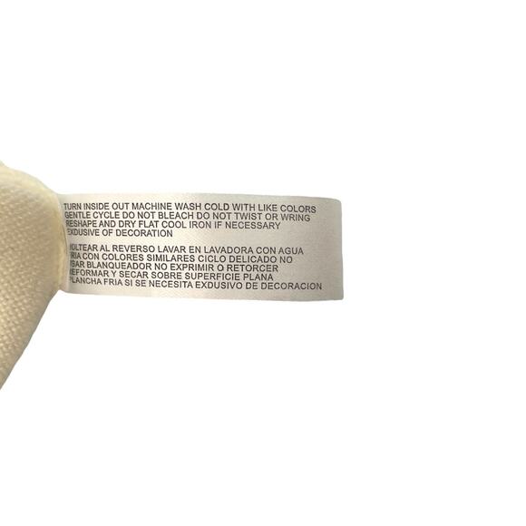 Debbie Morgan Women's Sequin V-Neck Sweater Size M Cream Winter Long Sleeve - Picture 9 of 10